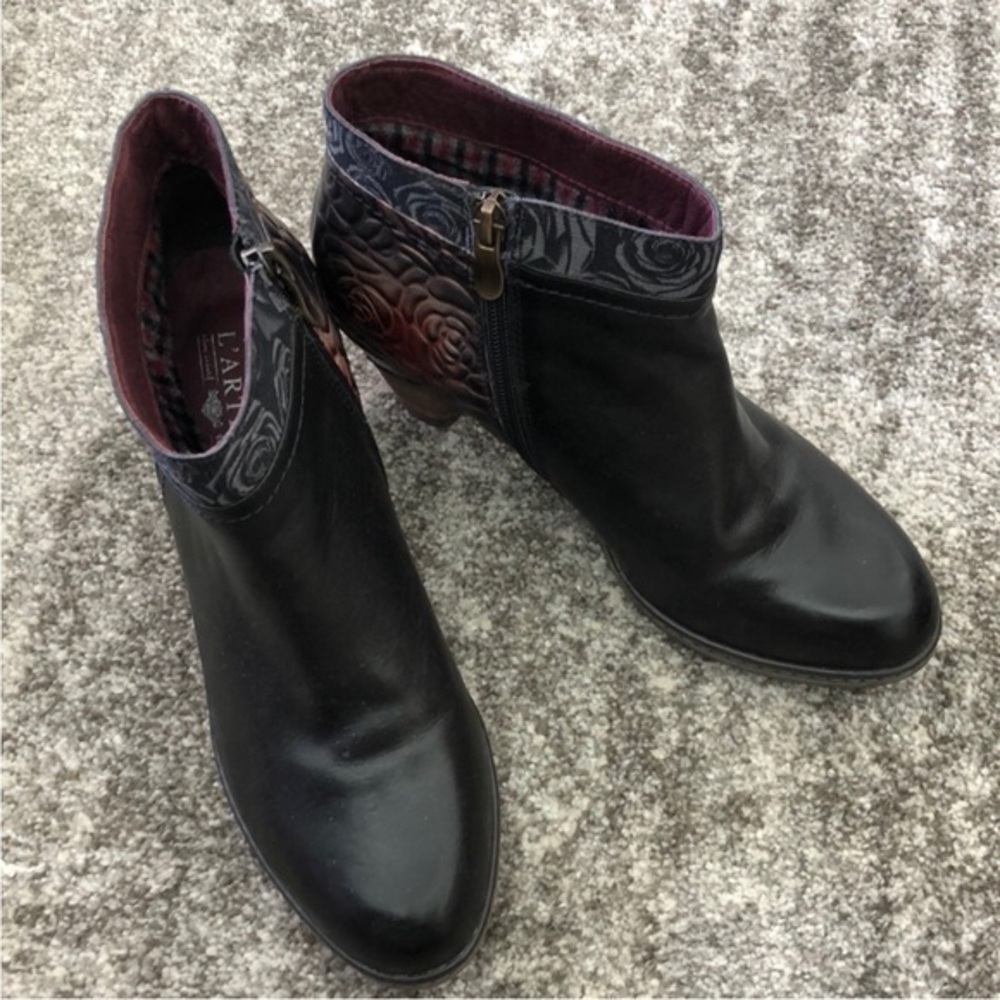 L’Artiste Spring Step leather ankle boots Size 38